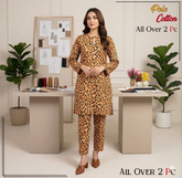 2 Piece – Cotton Digital Print Suit ( Design LS128)