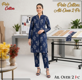 2 Piece – Cotton Digital Print Suit ( Design LS158)