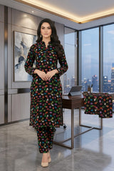 2 Piece LawnDigital Print Suit Design LS197 – Stylish Ladies Summer Wear | Soft & Breathable Fabric