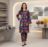 2 Piece – Cotton Digital Print Suit ( Design LS139)