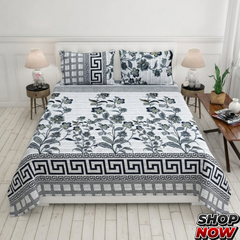 Cotton Satin King Size Bed Sheet STN 026