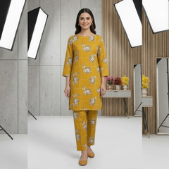 2 Piece Lawn Digital Print Suit Design LS138 – Elegant Ladies Summer Wear | Soft & Breathable Cotton Fabric
