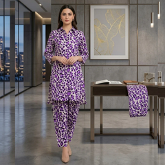 2 Piece LawnDigital Print Suit Design LS198 – Elegant Ladies Summer Outfit | Soft & Breathable Fabric