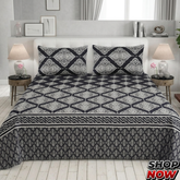 3 Pcs Cotton Bed sheet B 108