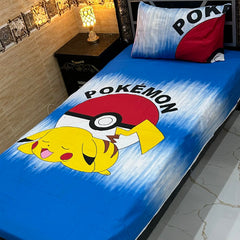 4 Pcs KIDS Single Pair Bedsheets (2x single bed sheets) KIDS 743