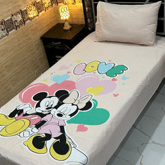 4 Pcs KIDS Single Pair Bedsheets (2x single bed sheets) KIDS 734