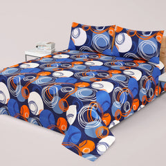 3PCS KING COTTON BED SHEET B-810