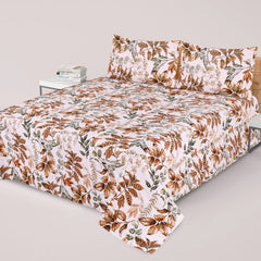 3PCS KING COTTON BED SHEET B-812