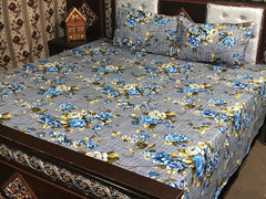3PCS KING COTTON BED SHEET B-822