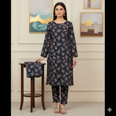 🌿 2 Piece Lawn Digital Print Suit Design LS646