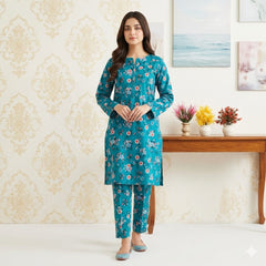 🌿 2 Piece Lawn Digital Print Suit Design LS654