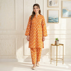 2 Piece LawnDigital Print Suit Design LS206 – Elegant Ladies Summer Wear | Soft & Breathable Fabric