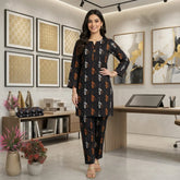 2 Piece – Cotton Digital Print Suit ( Design LS204)