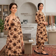 2 Piece LawnDigital Print Suit Design LS218 – Stylish Ladies Summer Outfit | Soft & Breathable Fabric