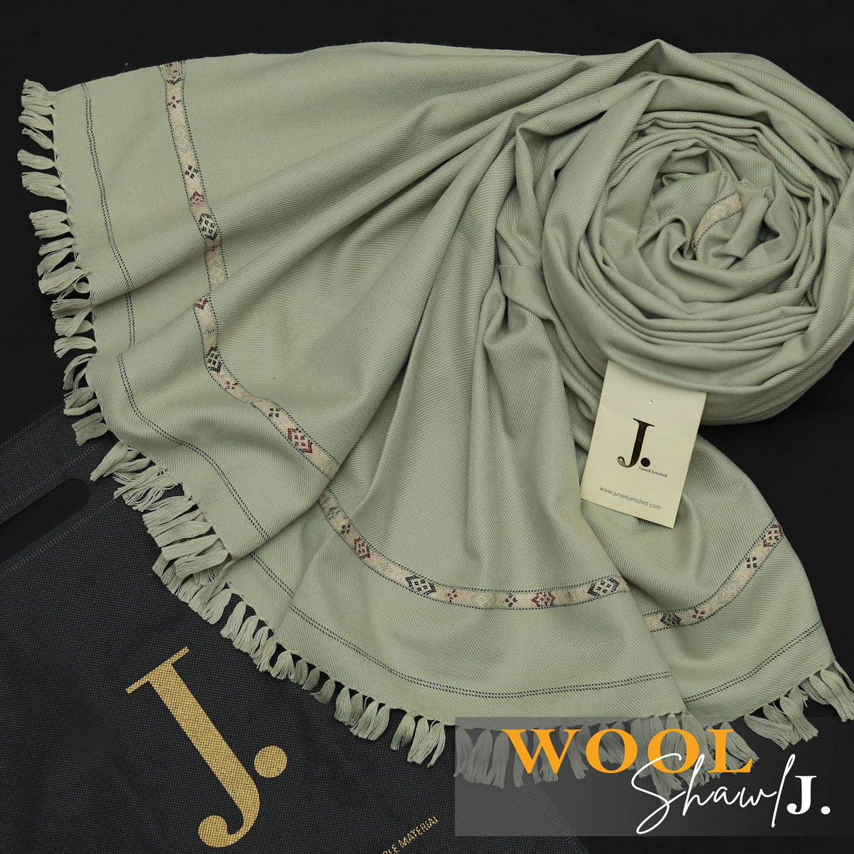 (Men's wool Shawl) 0257