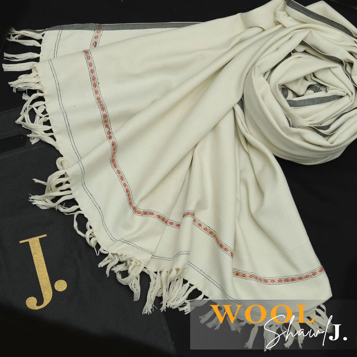(Men's wool Shawl) 0258