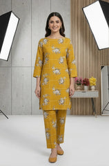 2 Piece – Cotton Digital Print Suit ( Design LS138)