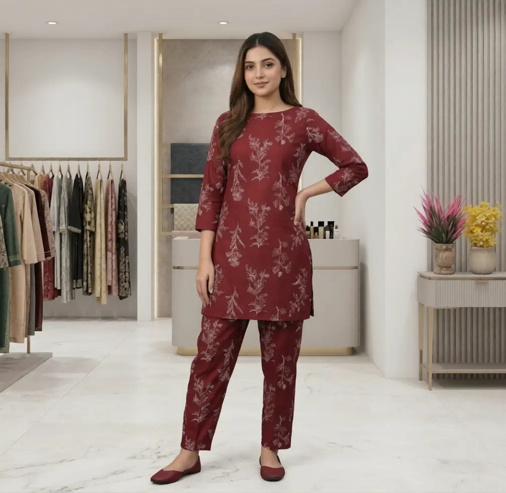 2 Piece LawnDigital Print Suit Design LS185 – Elegant Ladies Summer Wear | Soft & Comfortable Fabric