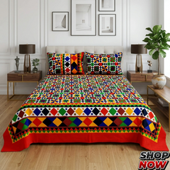 Cotton Satin King Size Bed Sheet STN 041