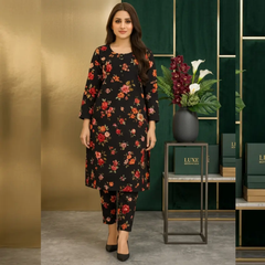2 Piece  Lawn Digital Print Suit Design LS658