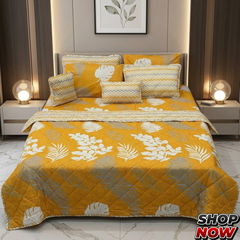 7 Pcs Comforter Set King Size Design KCC 00383