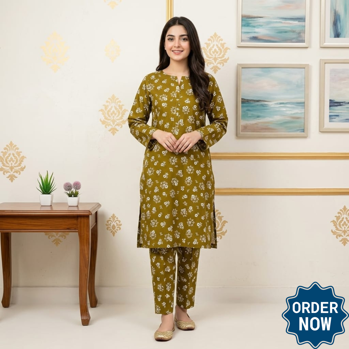 🌿 2 Piece Lawn Digital Print Suit Design LS648