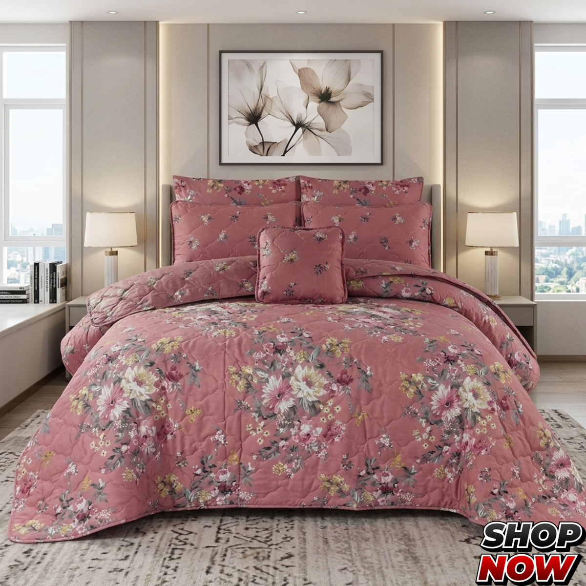 7 Pcs Comforter Set King Size Design KCC 88