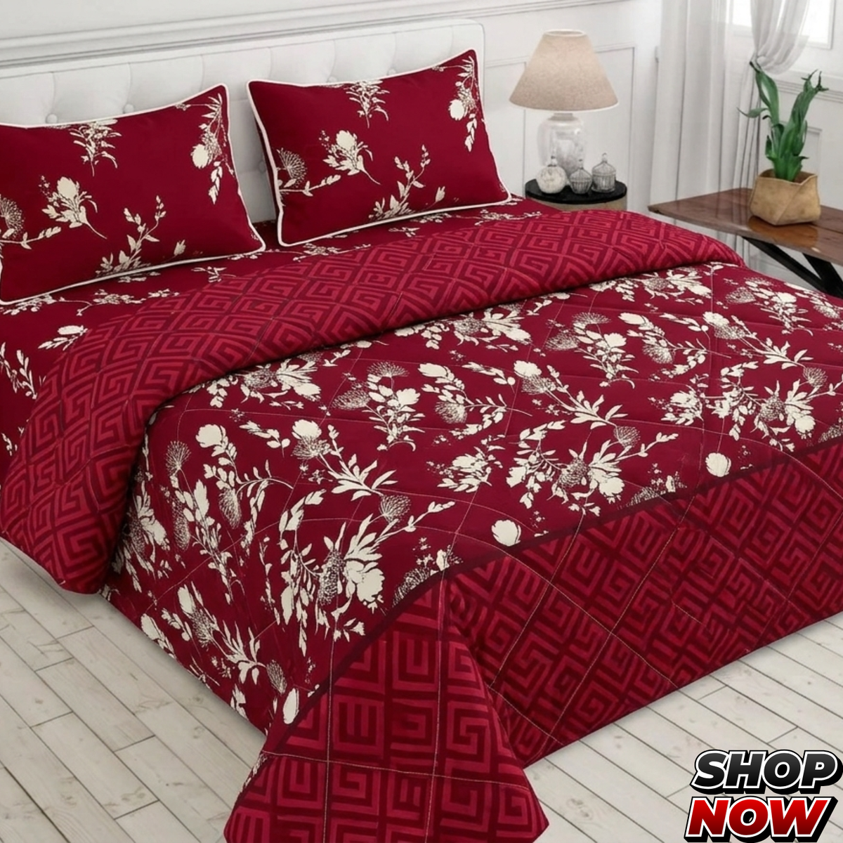 7 Pcs Comforter Set King Size Design KCC 00386