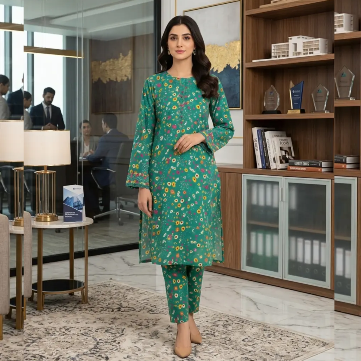2 Piece LawnDigital  Print Suit Design LS213 – Stylish Ladies Summer Outfit | Soft & Breathable Fabric