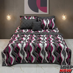 7 Pcs Comforter Set King Size Design KCC 00379
