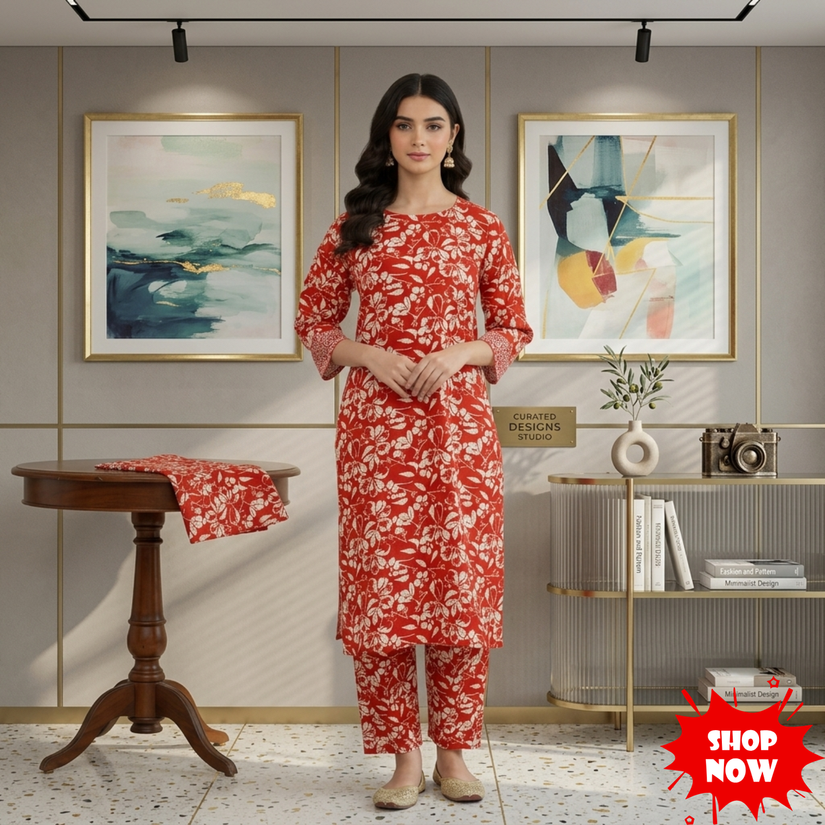 🌿 2 Piece Lawn Digital Print Suit Design LS655 –