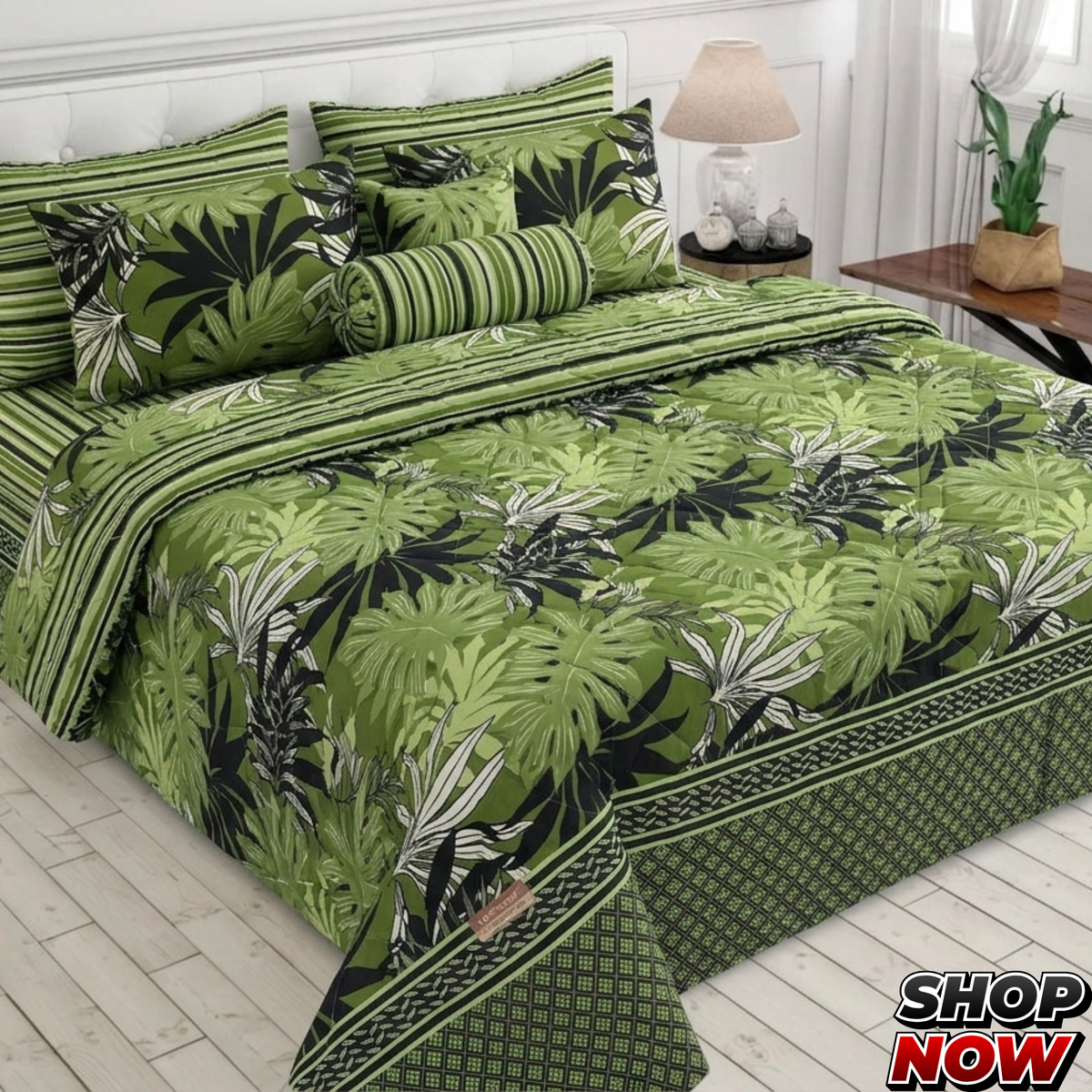 7 Pcs Comforter Set King Size Design KCC 00384