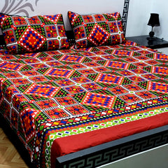 Cotton Satin King Size Bed Sheet STN 045