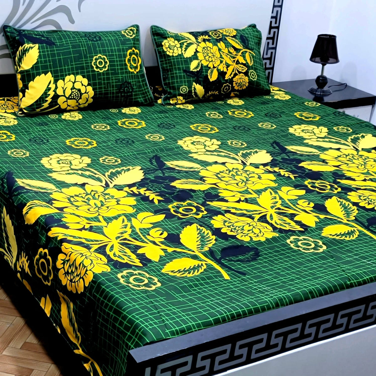 Cotton Satin King Size Bed Sheet STN 039