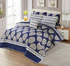 7 Pcs Comforter Set King Size Design KCC 97