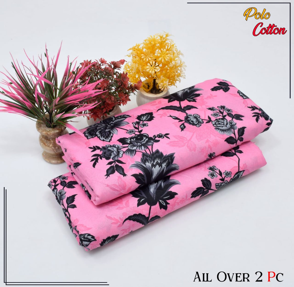2 Piece – Cotton Digital Print Suit ( Design LS104)
