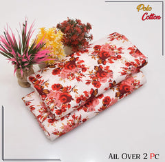 2 Piece – Cotton Digital Print Suit ( Design LS103)