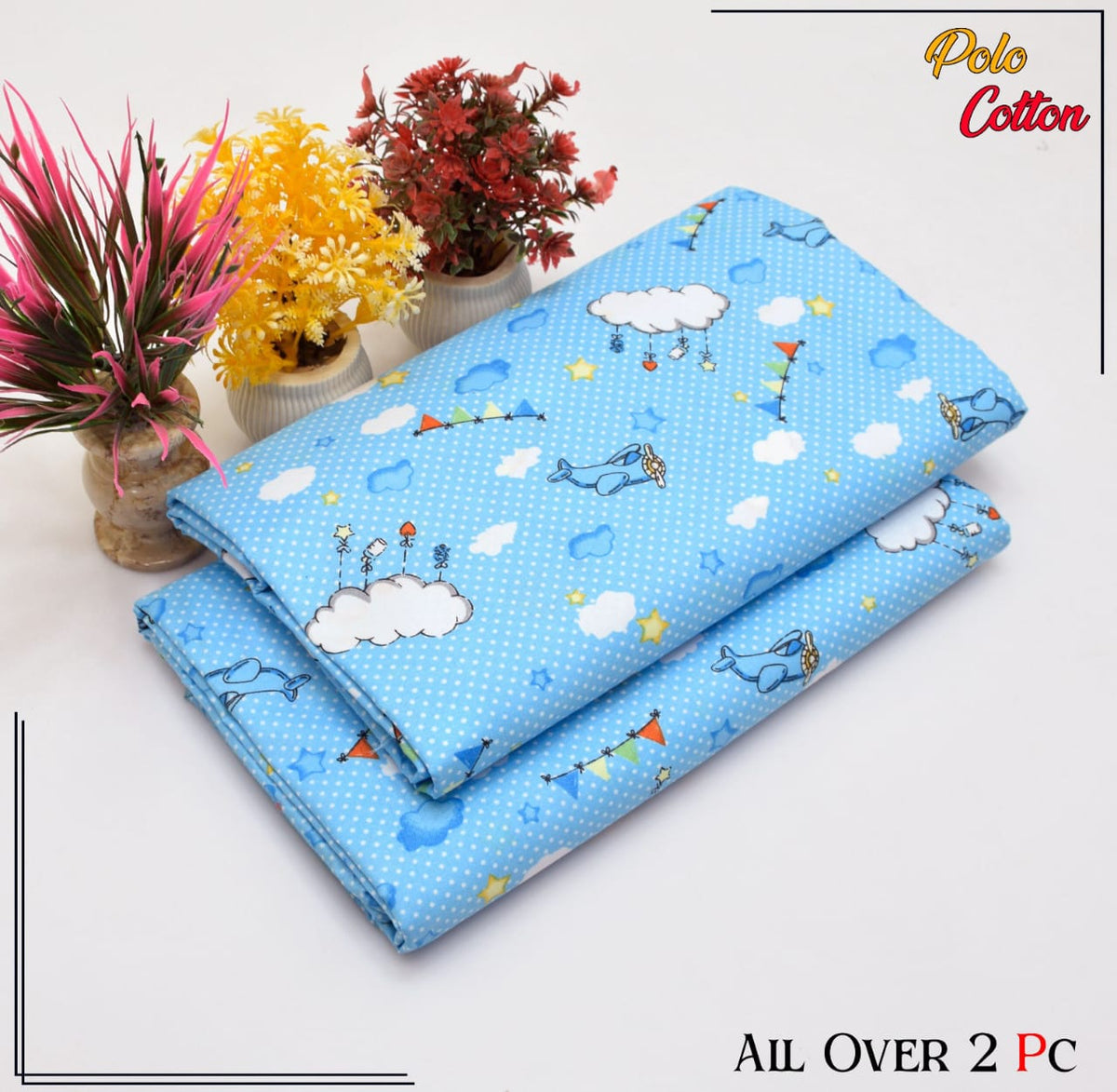2 Piece – Cotton Digital Print Suit ( Design LS105)