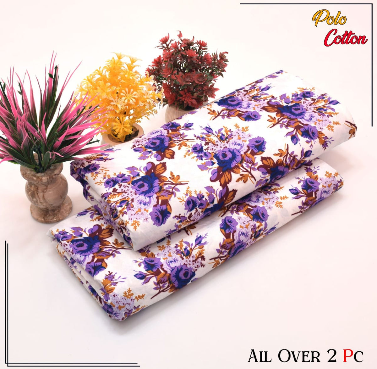 2 Piece – Cotton Digital Print Suit ( Design LS106)