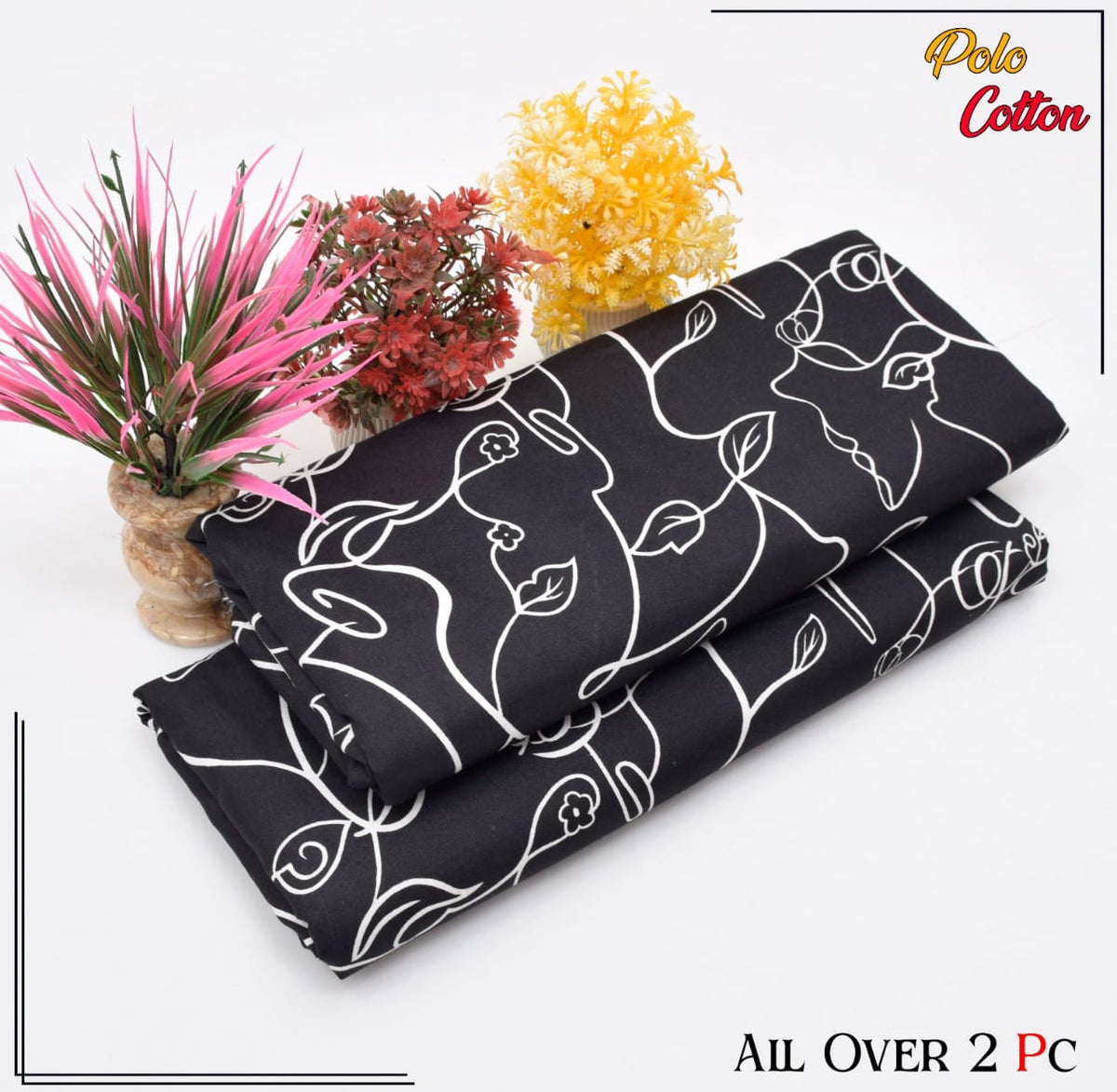 2 Piece – Cotton Digital Print Suit ( Design LS114)