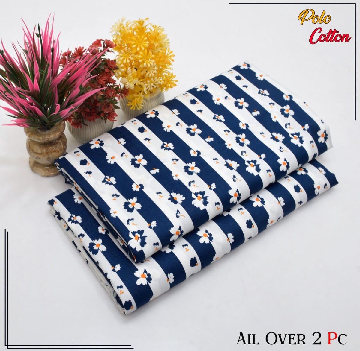 2 Piece – Cotton Digital Print Suit ( Design LS125)