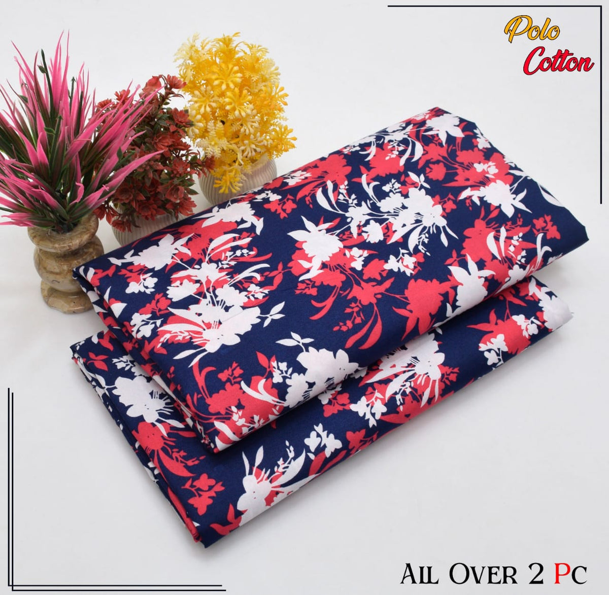 2 Piece – Cotton Digital Print Suit ( Design LS127)