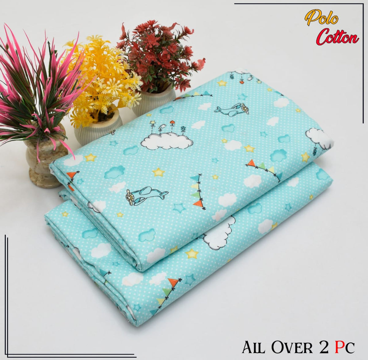2 Piece – Cotton Digital Print Suit ( Design LS132)