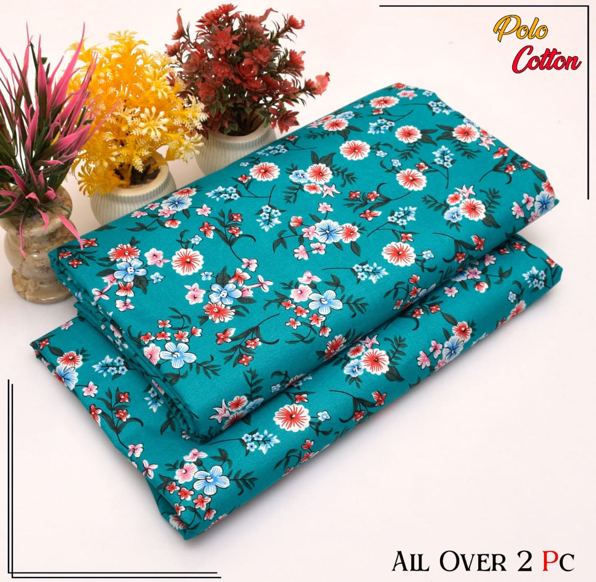 2 Piece – Cotton Digital Print Suit ( Design LS135)