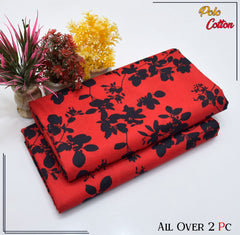 2 Piece – Cotton Digital Print Suit ( Design LS136)