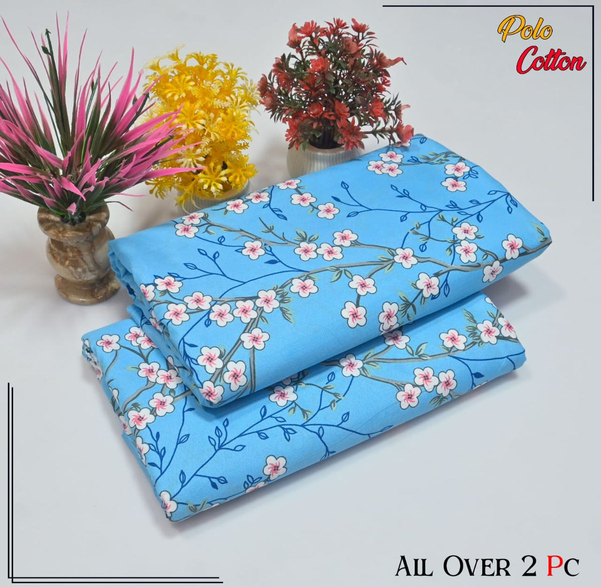 2 Piece – Cotton Digital Print Suit ( Design LS186)