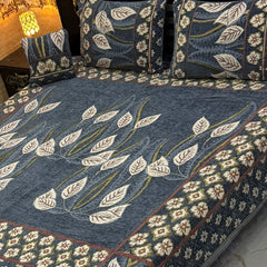 4Pc Velvet Jaquard Bedsheet VJD 031