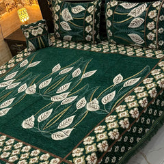 4Pc Velvet Jaquard Bedsheet VJD 032