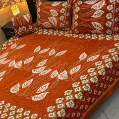 4Pc Velvet Jaquard Bedsheet VJD 033