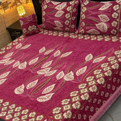4Pc Velvet Jaquard Bedsheet VJD 035